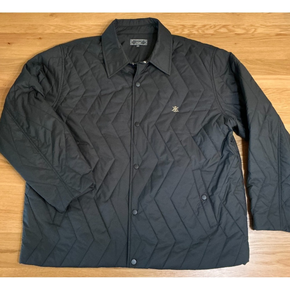 Kith Winter Classics 25 Quilted Jacket Mens XXL Black Coach KHM01044